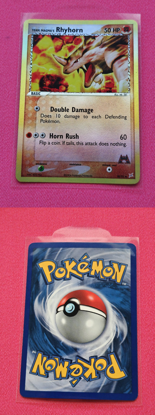 Team Magma's Rhyhorn (MA 38) Reverse ingles N/M