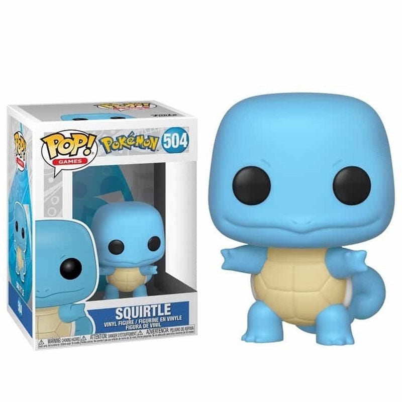 Funko POP Squirtle #504 - Vista frontal con caja
