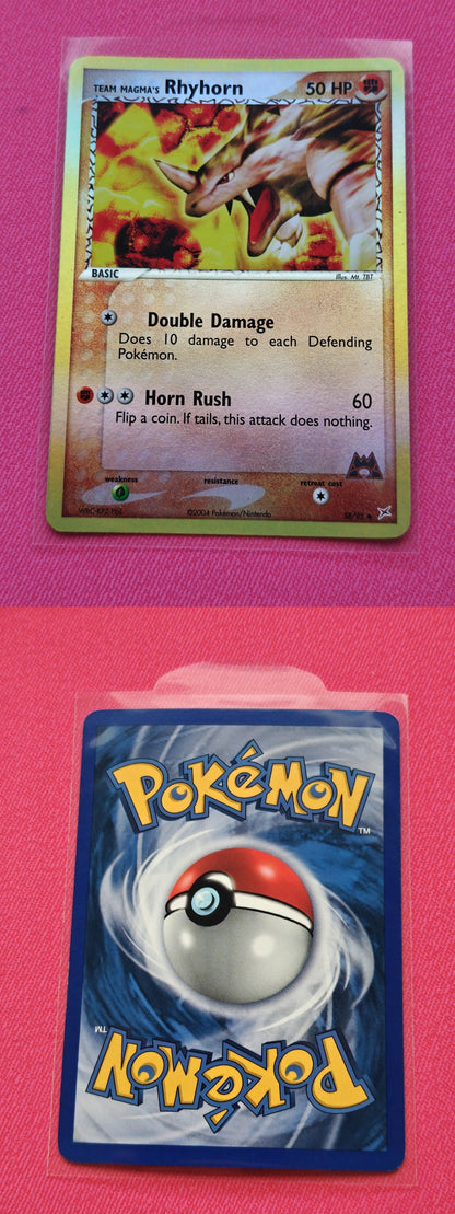 Team Magma's Rhyhorn (MA 38) Reverse ingles N/M