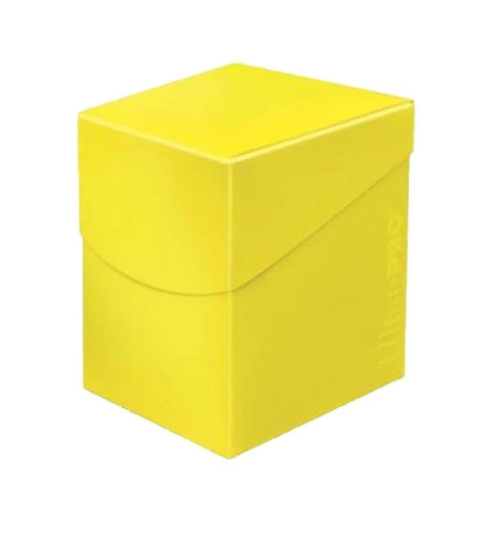 Caja de mazo Deck Box Eclipse 100 Amarillo Ultra Pro