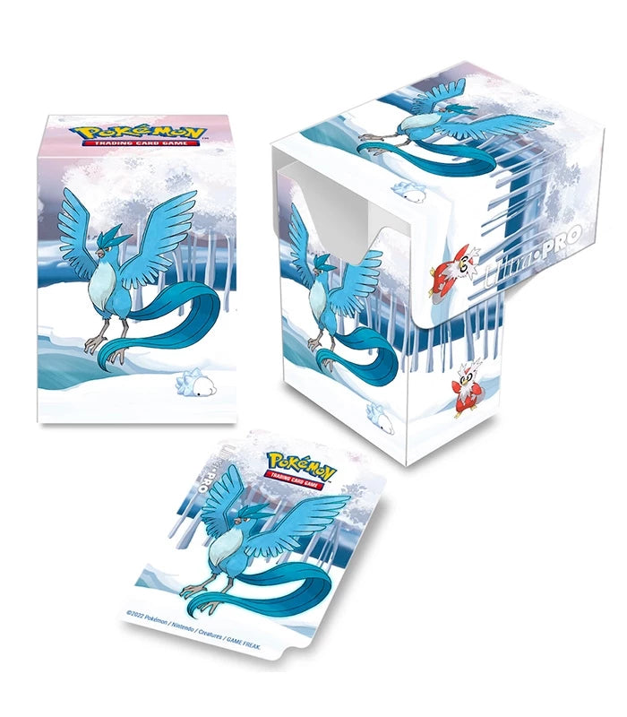 Caja de mazo Deck Box Gallery Series Frosted Forest Full View Articuno Pokémon Ultra Pro
