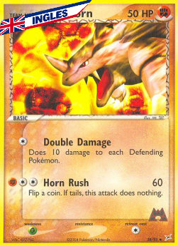 Team Magma's Rhyhorn (MA 38) Reverse ingles N/M