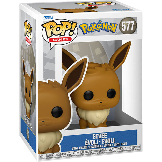 Funko POP Eevee #577 - Vista lateral con caja