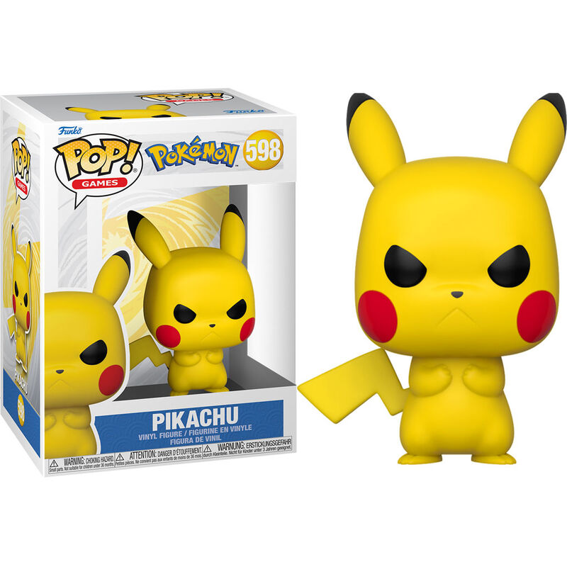 Funko POP Pikachu Enojado #598 - Figura sin caja frontal