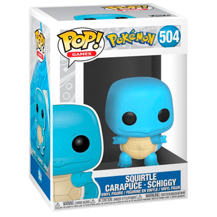 Funko POP Squirtle #504 - Vista lateral con caja