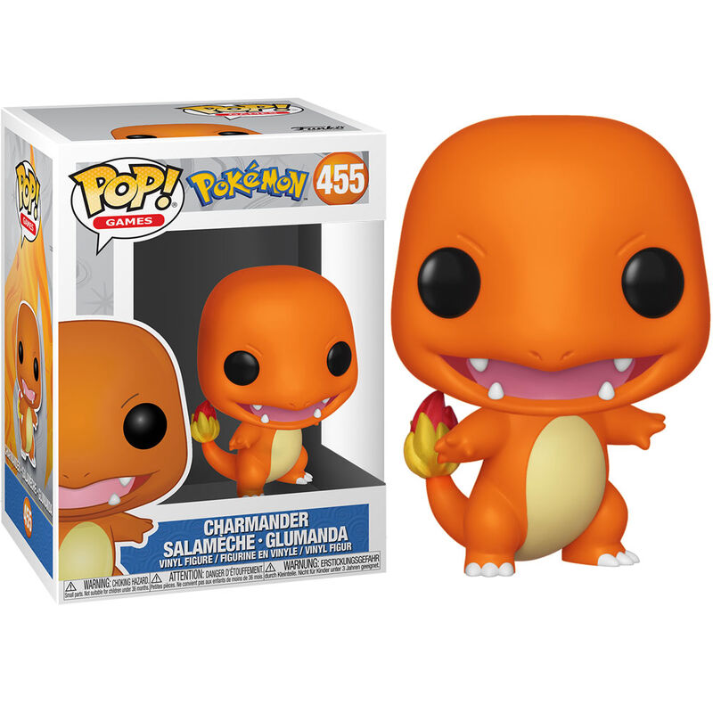 Figura POP Pokémon Charmander #455 con caja