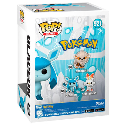 Funko POP Glaceon #921 - Vista trasera con caja