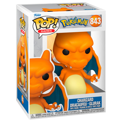 Funko POP Charizard #843 - Vista frontal con caja