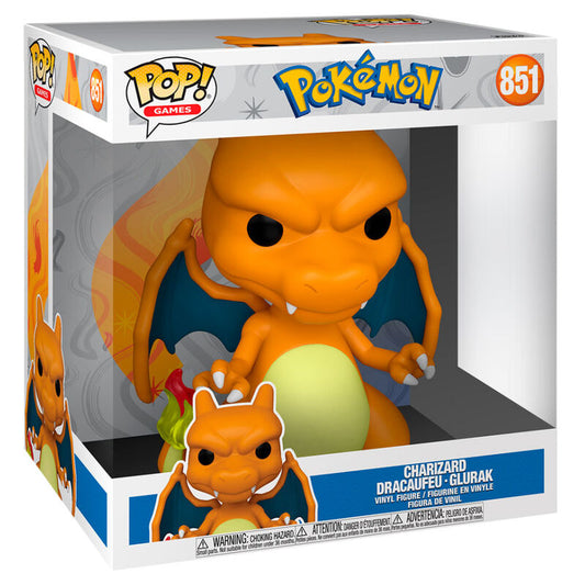 Funko POP Charizard Gigante #851 - Vista frontal con caja