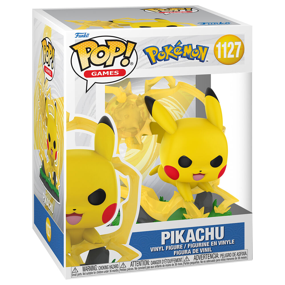 Funko POP Pikachu Rayo #1127 - Vista frontal con caja